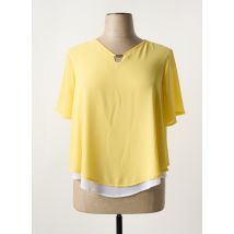 QUATRE VINGT JOURS - Blouse jaune en polyester - Femme - Taille 50 - Modz