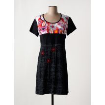 QUATRE VINGT JOURS - Robe courte noir en coton - Femme - Taille 38 - Modz