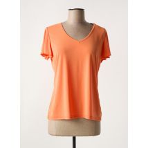 GENUINE - T-shirt orange en polyester - Femme - Taille 38 - Modz