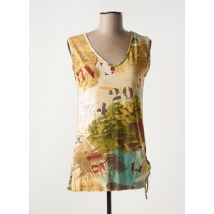 LUCCHINI - T-shirt beige en viscose - Femme - Taille 38 - Modz