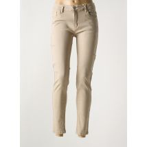 NORFY - Pantalon 7/8 beige en coton - Femme - Taille 40 - Modz