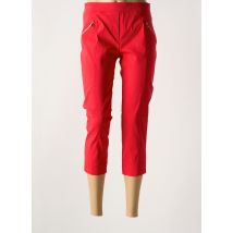 HALOGENE - Pantacourt rouge en viscose - Femme - Taille 40 - Modz