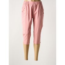 PLURIELLES - Pantacourt rose en coton - Femme - Taille 42 - Modz