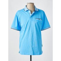 HAJO - Polo bleu en coton - Homme - Taille 5XL - Modz