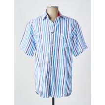 ARMORIAL - Chemise manches courtes bleu en coton - Homme - Taille L - Modz