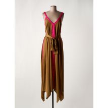 MAITE BY LOLA CASADEMUNT - Robe longue marron en polyester - Femme - Taille 36 - Modz