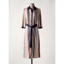 K-DESIGN - Robe mi-longue bleu en polyester - Femme - Taille 36 - Modz