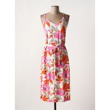 ZILCH - Robe mi-longue rose en viscose - Femme - Taille 38 - Modz