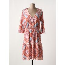 K-DESIGN - Robe mi-longue orange en polyester - Femme - Taille 40 - Modz
