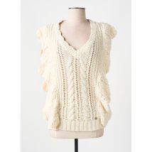 CREAM - Pull beige en coton - Femme - Taille 36 - Modz