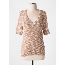 5715296556203 - Pull marron en coton - Femme - Taille 36 - Modz