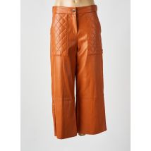 MAITE BY LOLA CASADEMUNT - Pantalon large orange en polyurethane - Femme - Taille 38 - Modz