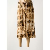 CREAM - Jupe mi-longue beige en viscose - Femme - Taille 38 - Modz