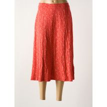 ZILCH - Jupe mi-longue orange en viscose - Femme - Taille 40 - Modz