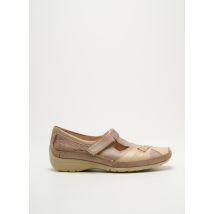 LUXAT - Sandales/Nu pieds beige en cuir - Femme - Taille 36 - Modz