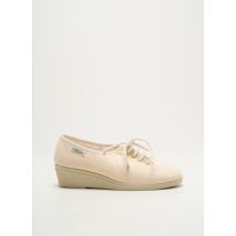 LA MAISON DE L'ESPADRILLE - Chaussons/Pantoufles beige en textile - Femme - Taille 35 - Modz