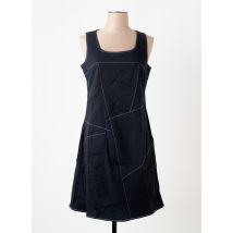S.QUISE - Robe mi-longue bleu en coton - Femme - Taille 38 - Modz