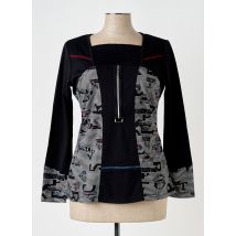 L.S MODE - T-shirt noir en viscose - Femme - Taille 42 - Modz