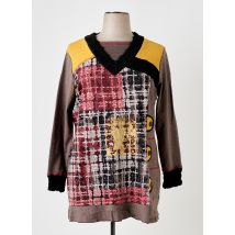 S.QUISE - Tunique manches longues marron en polyester - Femme - Taille 46 - Modz