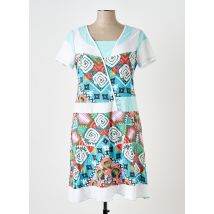 S.QUISE - Robe mi-longue bleu en viscose - Femme - Taille 42 - Modz