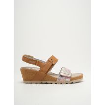 MOBILS - Sandales/Nu pieds marron en cuir - Femme - Taille 42 - Modz