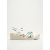 MOBILS - Sandales/Nu pieds blanc en cuir - Femme - Taille 41 - Modz