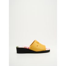SEMELFLEX - Chaussons/Pantoufles jaune en textile - Femme - Taille 35 - Modz