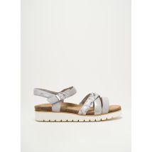 MOBILS - Sandales/Nu pieds gris en cuir - Femme - Taille 41 - Modz