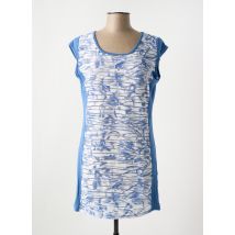 ALEXANDRE D. - Tunique manches courtes bleu en viscose - Femme - Taille 38 - Modz