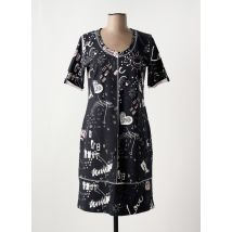 DOLCEZZA - Robe mi-longue noir en coton - Femme - Taille 36 - Modz