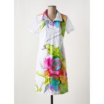 DOLCEZZA - Robe mi-longue blanc en coton - Femme - Taille 36 - Modz