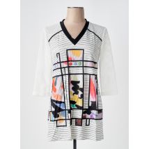 SAINT CHARLES - T-shirt blanc en viscose - Femme - Taille 40 - Modz