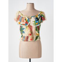 NJ - Top beige en coton - Femme - Taille 36 - Modz