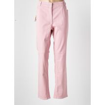 CMK - Pantalon droit rose en coton - Femme - Taille 50 - Modz