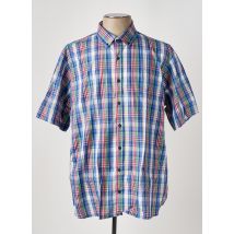 LEVORATTO - Chemise manches courtes bleu en coton - Homme - Taille 5XL - Modz