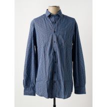 BRIGGS & MANSFIELD - Chemise manches longues bleu en coton - Homme - Taille M - Modz