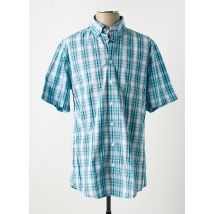 BRIGGS & MANSFIELD - Chemise manches courtes bleu en coton - Homme - Taille M - Modz