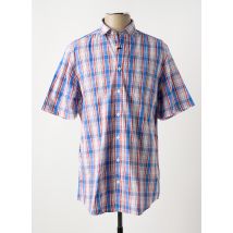 BRIGGS & MANSFIELD - Chemise manches courtes bleu en coton - Homme - Taille M - Modz