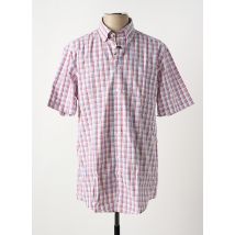 BRIGGS & MANSFIELD - Chemise manches courtes rouge en coton - Homme - Taille M - Modz