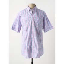 BRIGGS & MANSFIELD - Chemise manches courtes violet en coton - Homme - Taille M - Modz