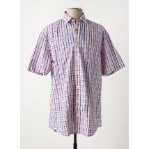 BRIGGS & MANSFIELD - Chemise manches courtes rose en coton - Homme - Taille M - Modz