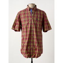 J.T ASCOTT - Chemise manches courtes rouge en coton - Homme - Taille M - Modz