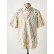 LEVORATTO - Chemise manches courtes jaune en coton - Homme - Taille 3XL - Modz