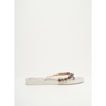 INDAIA - Tongs argent en autre matiere - Femme - Taille 39 - Modz