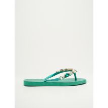 INDAIA - Tongs vert en autre matiere - Femme - Taille 37 - Modz