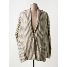ATELIERS FRANÇAIS DE CONFECTION - Veste casual beige en lin - Femme - Taille 40 - Modz