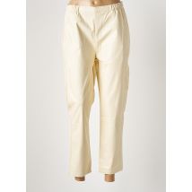 ATELIERS FRANÇAIS DE CONFECTION - Pantalon 7/8 beige en polyurethane - Femme - Taille 36 - Modz