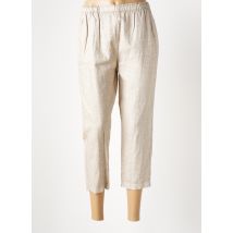 ATELIERS FRANÇAIS DE CONFECTION - Pantacourt beige en lin - Femme - Taille 40 - Modz