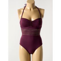 BLUELOBSTER - Maillot de bain 1 pièce violet en polyamide - Femme - Taille 38 - Modz