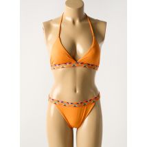 LUNA - Maillot de bain 2 pièces orange en polyamide - Femme - Taille 40 - Modz